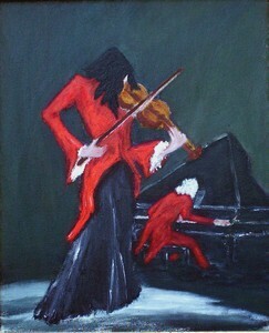 Peinture intitulée "DUO" par R Devarrewaere, Œuvre d'art originale, Huile