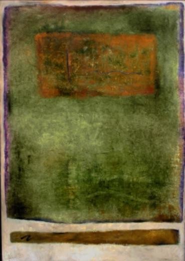 Malerei mit dem Titel "comme un oranger" von Lydia Sivane, Original-Kunstwerk, Öl Auf Karton montiert