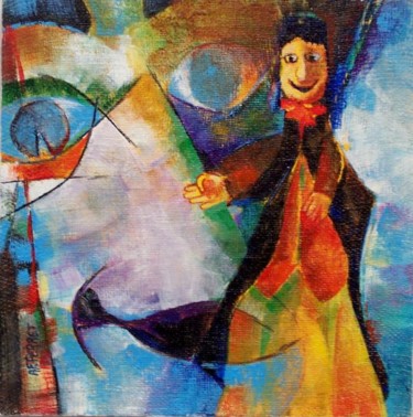 Peinture intitulée "Grande tenue pour G…" par Anne-Frédérique Ferret, Œuvre d'art originale