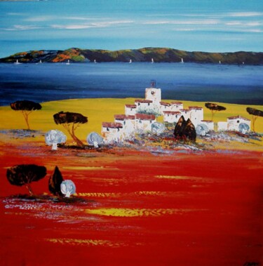 Installation intitulée "la tantence rouge 2…" par Frederic Dupuy, Œuvre d'art originale