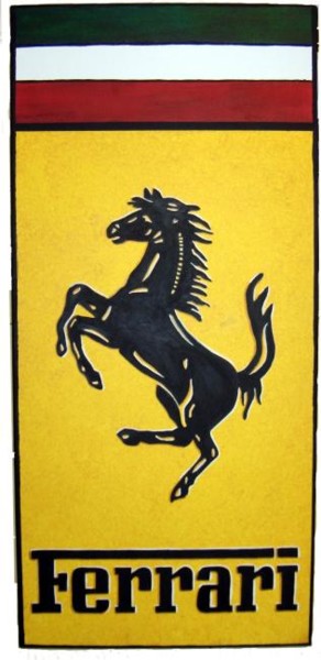 Peinture intitulée "Férarri" par Mabdeco, Œuvre d'art originale, Huile Monté sur Châssis en bois