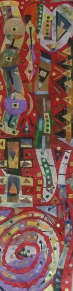 Painting titled "Inspired by the Abo…" by Connie M., Original Artwork, Other