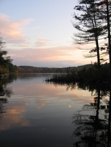 Sunset on Leverette Pond Photography titled "Sunset on Leverette…" by Cynthia Brown Yackenchick, Original Artwork