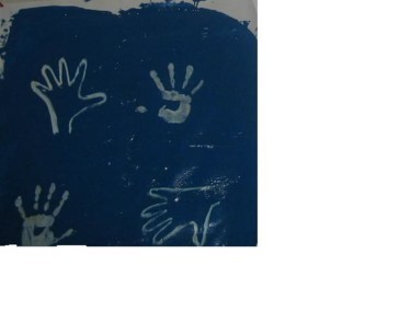 Peinture intitulée "des pieds et des ma…" par Maevy, Œuvre d'art originale