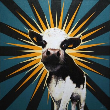 Peinture intitulée "cower" par Frédéric Leleu, Œuvre d'art originale, Huile