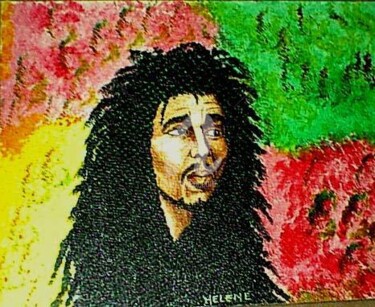 Ζωγραφική με τίτλο "bob marley" από Helene, Αυθεντικά έργα τέχνης