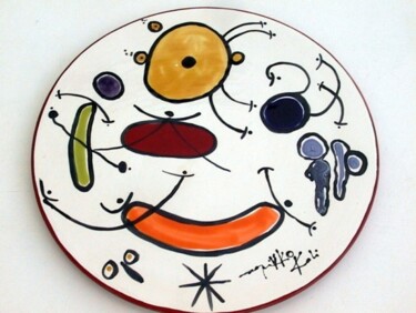 Design intitulée "Assiette en céramiq…" par Nikko Kali, Œuvre d'art originale, Céramique