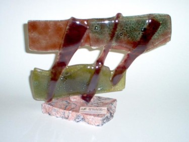 Sculpture titled "brown wave" by Jmarc, Original Artwork