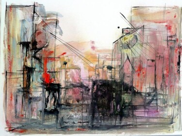 Painting titled "L'Observatoire - Co…" by Muriel Cayet, Original Artwork