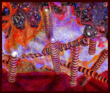 Pintura titulada "Iluminación insospe…" por Hilda De Urrutia, Obra de arte original