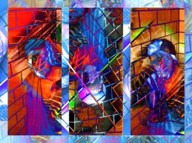 Pintura titulada "Tres tristes" por Hilda De Urrutia, Obra de arte original