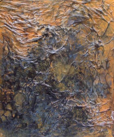 Pintura titulada "Hierro y Seda" por Elvira Margalef, Obra de arte original, Oleo