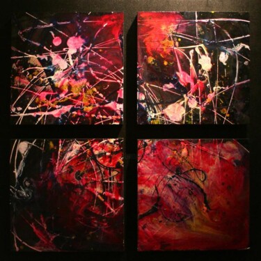 Peinture intitulée "The big-bang" par Olivier Horen, Œuvre d'art originale, Huile