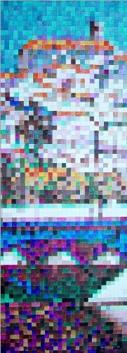 Pintura intitulada "Coimbra Geométrica" por Ana Couceiro, Obras de arte originais