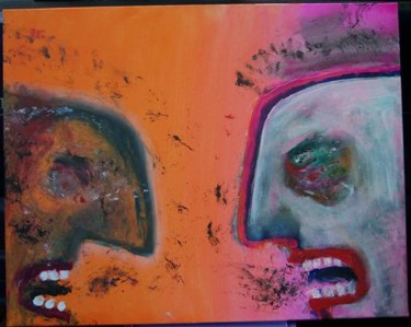 Peinture intitulée "Sous-France" par Denis Bonnes, Œuvre d'art originale, Huile