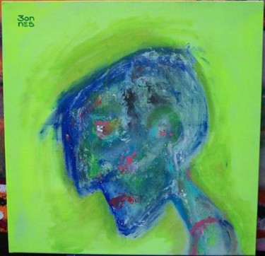 Peinture intitulée "Sous-France (2)" par Denis Bonnes, Œuvre d'art originale, Huile