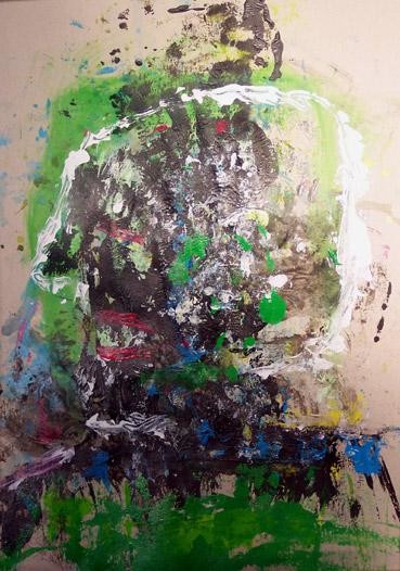 Peinture intitulée "Sous-France (5)" par Denis Bonnes, Œuvre d'art originale, Huile