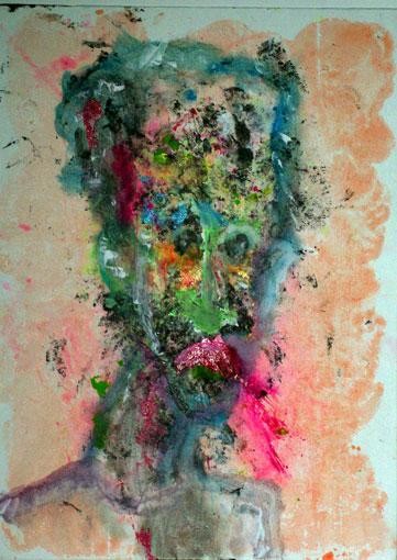 Peinture intitulée "Sous-France (12)" par Denis Bonnes, Œuvre d'art originale, Huile