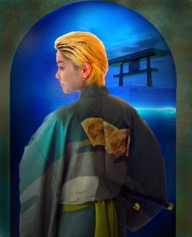Painting titled "Samuri" by Coupe Mike, Original Artwork
