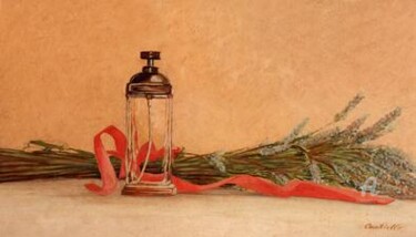 Painting titled "pèrofumo di lavanda" by Antonio Cantiello, Original Artwork