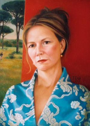 Painting titled "De Schuilplaats" by Ellen De Groot, Original Artwork, Oil