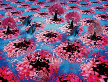 Painting titled "The Secret Garden" by Coupe Mike, Original Artwork