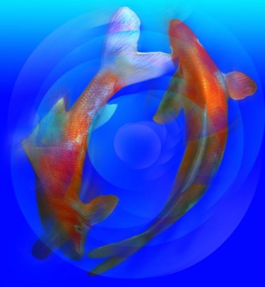 Painting titled "Waves undulating al…" by Coupe Mike, Original Artwork