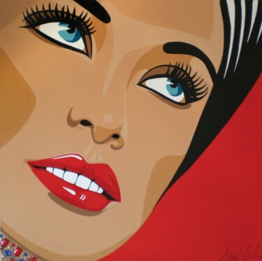 Peinture intitulée "Je m'adoucis" par Ann'Soco, Œuvre d'art originale