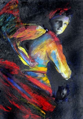Pittura intitolato "ANGELO" da Maurizio Citti, Opera d'arte originale