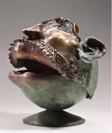 Sculpture intitulée "Gaulois" par Sak, Œuvre d'art originale