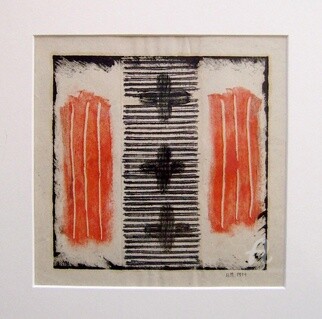 Gravures & estampes intitulée "3 croix" par Hélène Mongin, Œuvre d'art originale, Monotype
