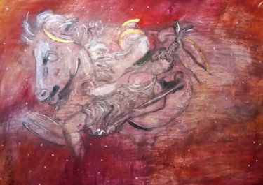 Amor en tiempos de Atalanta Pintura titulada "Amor en tiempos de…" por Fabiola Porras, Obra de arte original, Acrílico