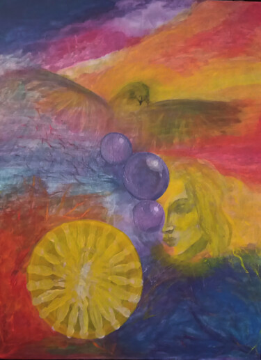 Pintura titulada "Scofigliare" por Fabiola Porras, Obra de arte original, Acrílico