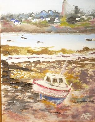 Peinture intitulée "Santec" par Nathalie Torrents, Œuvre d'art originale