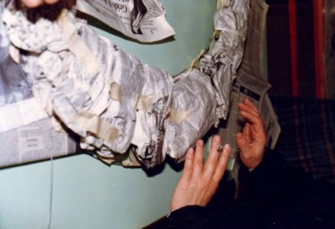 Installation intitulée "Papier_scotchaO_et_…" par Zampo, Œuvre d'art originale