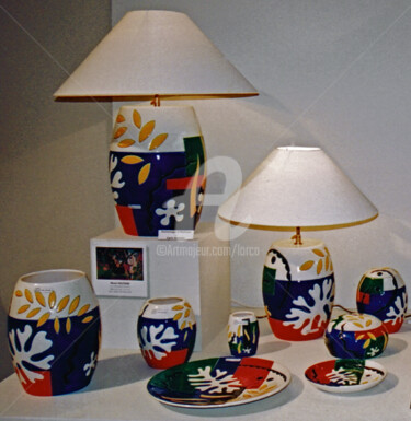 Design intitulée ""HOMMAGE A MATISSE"" par Carlo Maiolini, Œuvre d'art originale