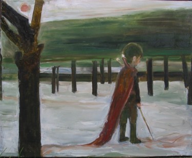 Painting titled "Le petit prince dan…" by Aleksej Daniel Djermanovic, Original Artwork
