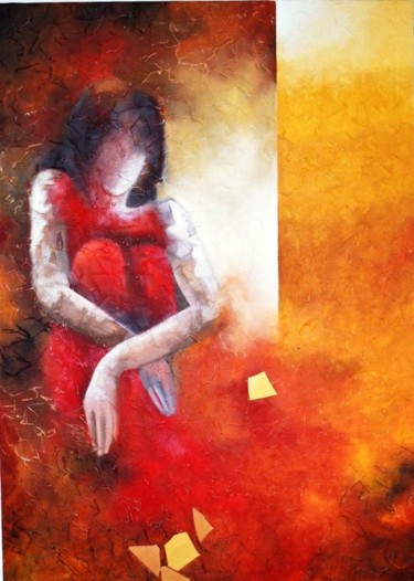 Painting titled "Earth" by Geeta Vadhera, Original Artwork