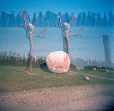 Fotografia intitolato "Giuseppe Penone scu…" da Gianluca Faletti, Opera d'arte originale