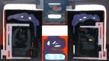 Pittura intitolato "monster (moloch)" da Moreno Zanibellato, Opera d'arte originale, Olio