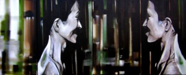 Pittura intitolato "anime 2" da Moreno Zanibellato, Opera d'arte originale, Olio