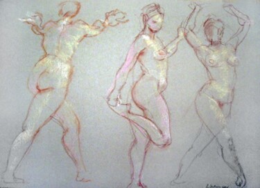 Peinture intitulée "Farandole" par Raluca Vulcan, Œuvre d'art originale