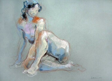 Etonnée Peinture intitulée "Etonnée" par Raluca Vulcan, Œuvre d'art originale