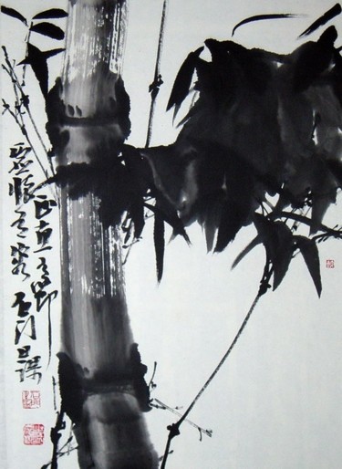 绘画 标题为“竹03” 由彭庆勤 Hk Pang, 原创艺术品