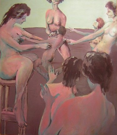 Painting titled "Boy Toy fmnp32" by Richard Herr, Original Artwork, Acrylic