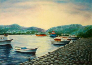 绘画 标题为“Amasra” 由Erdal Bölükbaşı, 原创艺术品, 油
