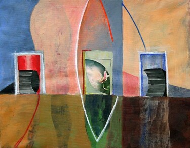 Painting titled "Fruits of reading" by Erik Nordström, Original Artwork, Acrylic