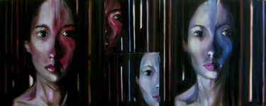 Pittura intitolato "razionale e irrazio…" da Moreno Zanibellato, Opera d'arte originale, Olio