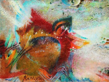 Peinture intitulée "Marine : La marée" par Raphy, Œuvre d'art originale, Huile Monté sur Châssis en bois