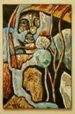 Peinture intitulée "Le maître de la par…" par Armand Pascal Aniambossou, Œuvre d'art originale